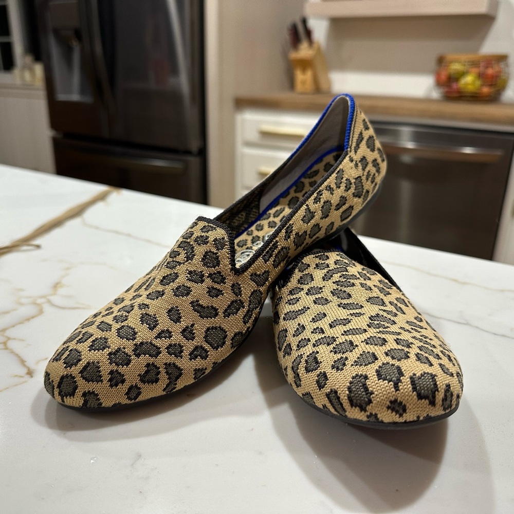 Rothy’s animal print flat